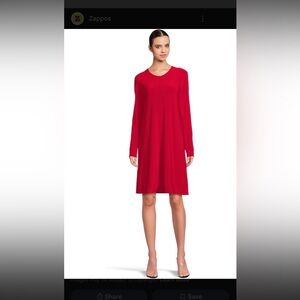 H&M Vibrant Red Long Sleeve Dress